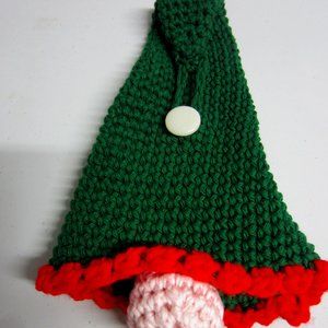 Set of 2 Crocheted Gnome Towel Holders-Towels Not